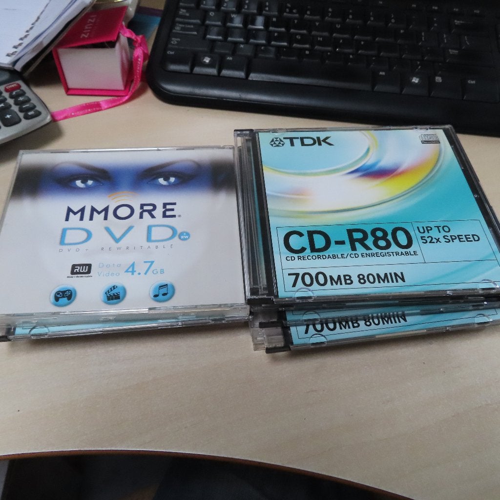 TDK CD-R80 cd recordable en MMore DVDd rewritable, Computers en Software, Beschrijfbare discs, Verzenden, Nieuw, Dvd, Herschrijfbaar