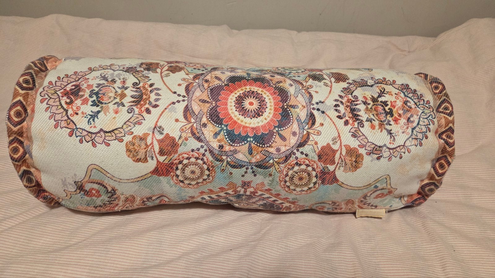 Decoratief Rolkussen met Oosters Patroon, Overige merken, Meerkleurig, Met print, Ophalen of Verzenden