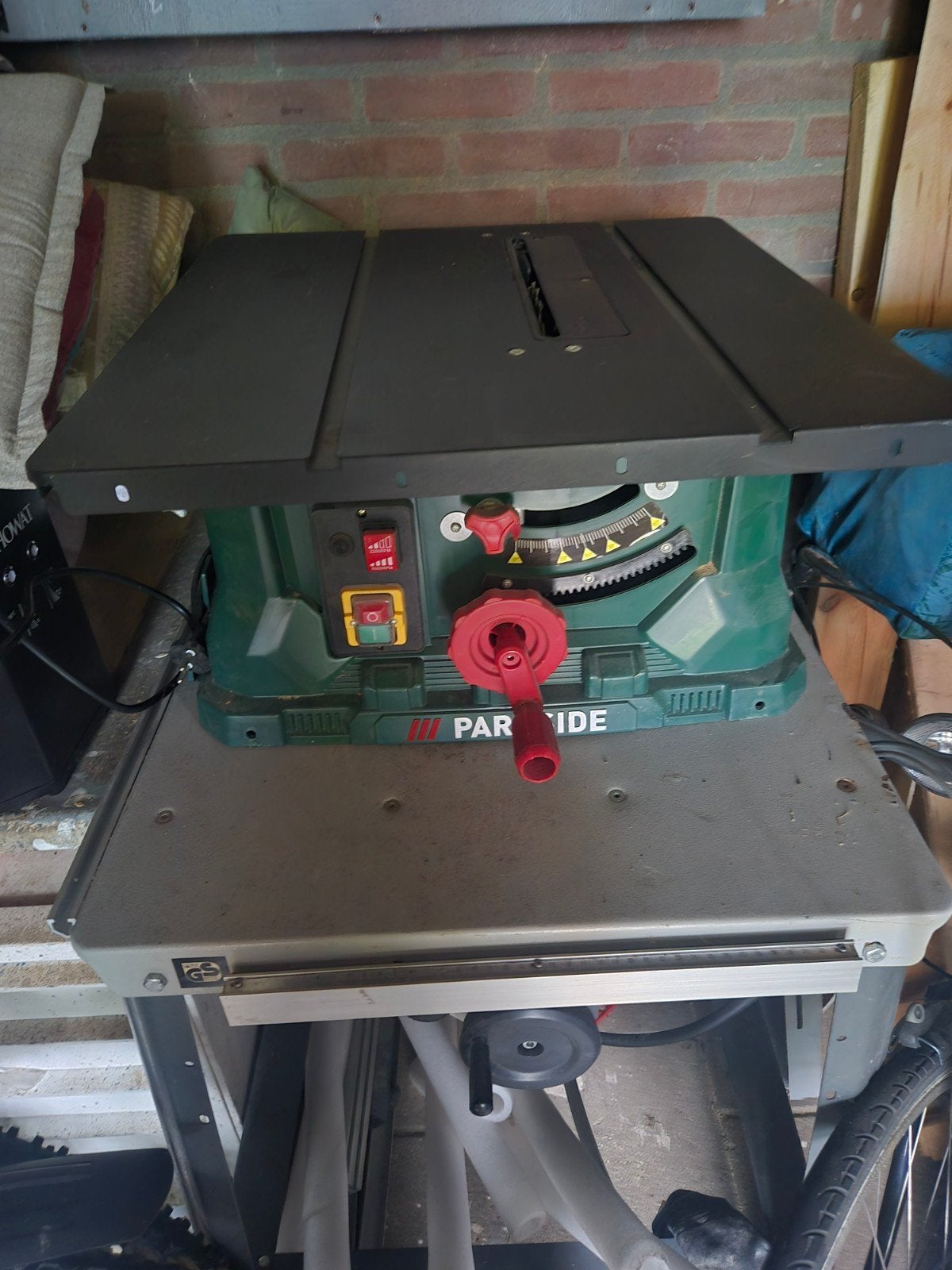 Tafelzaag Parkside, Doe-het-zelf en Verbouw, Gereedschap | Zaagmachines, Ophalen, Gebruikt, Overige typen, Parkside