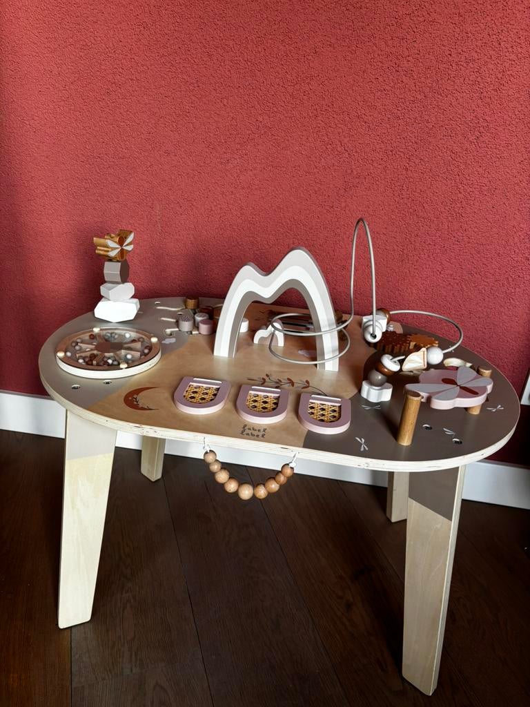 Label label Nougat activiteit tafel, Zo goed als nieuw, Minder dan 50 cm, Rechthoekig, 50 tot 100 cm