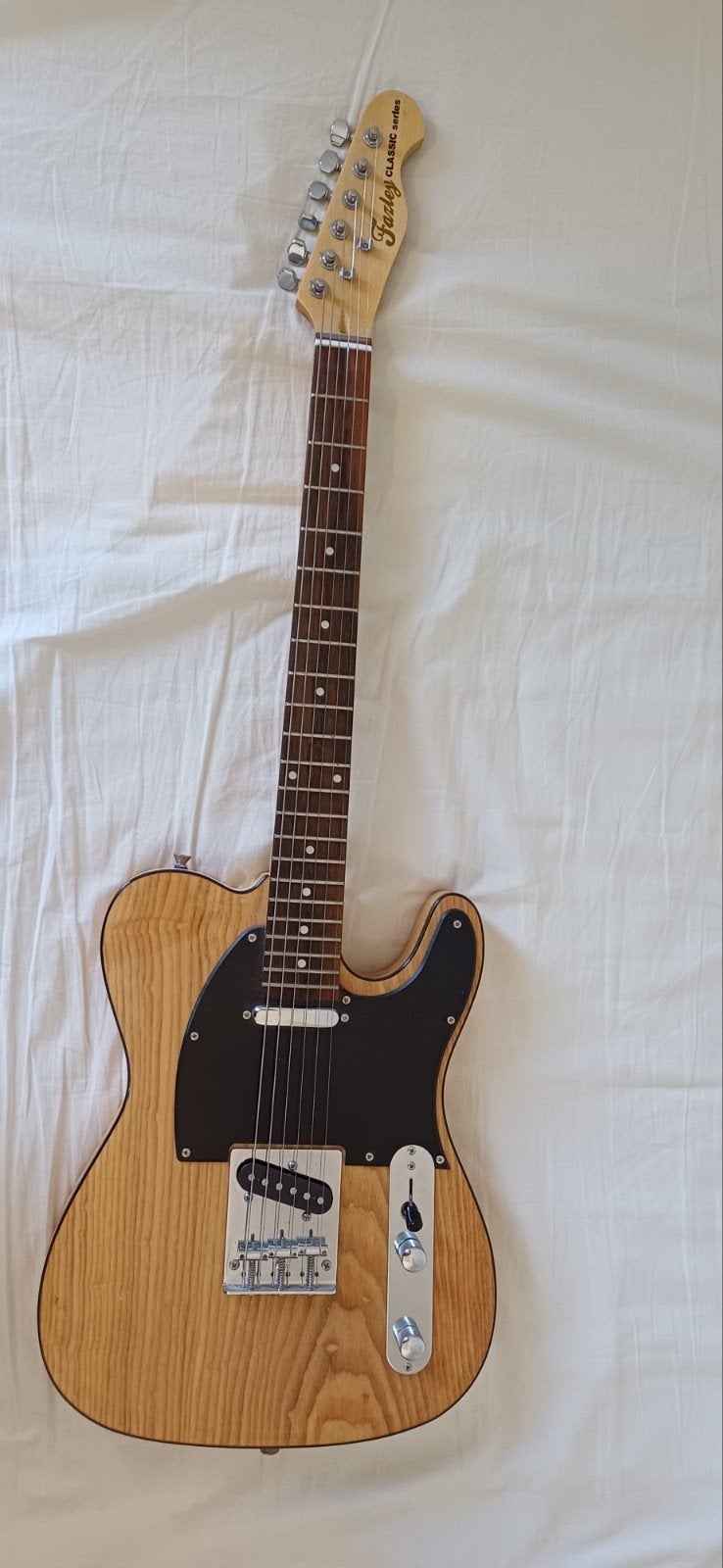 Fazley telecaster elektrische gitaar - Classic Series houten, Ophalen, Zo goed als nieuw, Solid body, Overige merken