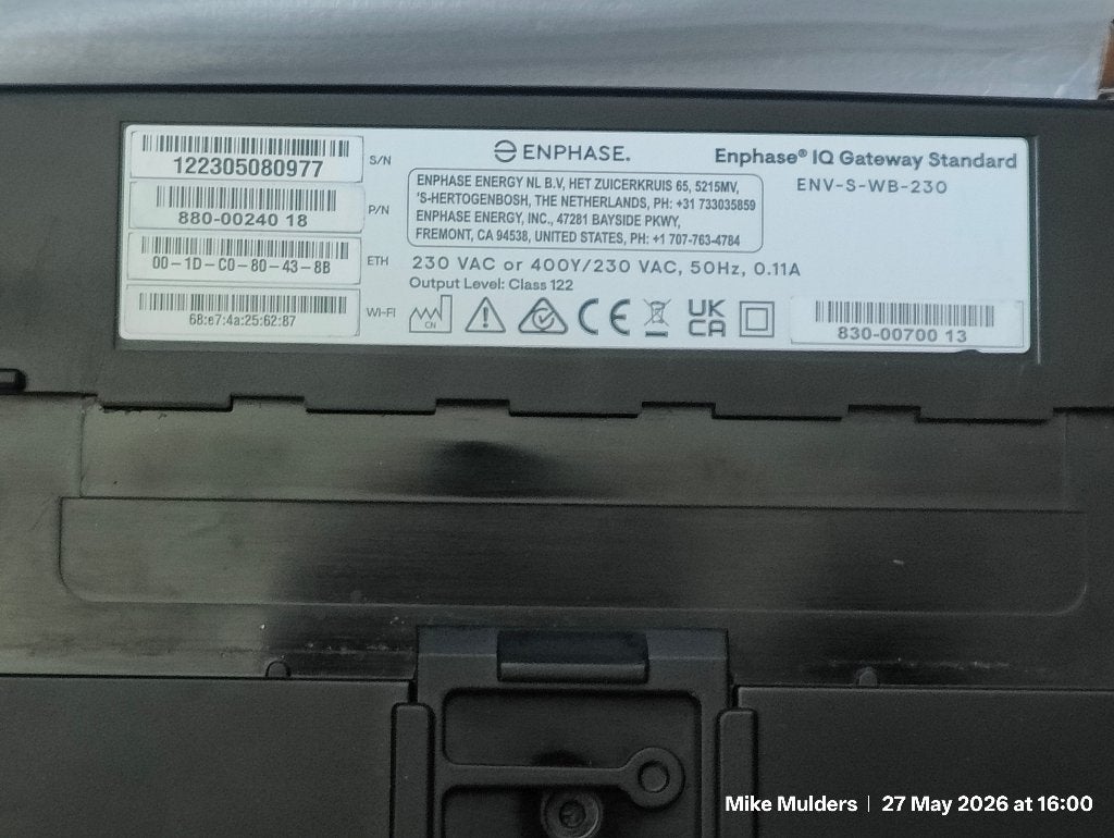 Enphase IQ Gateway (Unmetered) PV Monitoring IQ7/IQ8 Gateway, Ophalen of Verzenden, Nieuw, Overige typen