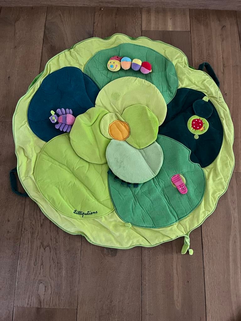 Lilliputiens Speelkleed - Groen met Bloemmotief, Kinderen en Baby's, Ophalen of Verzenden, Zo goed als nieuw, Speelkleed