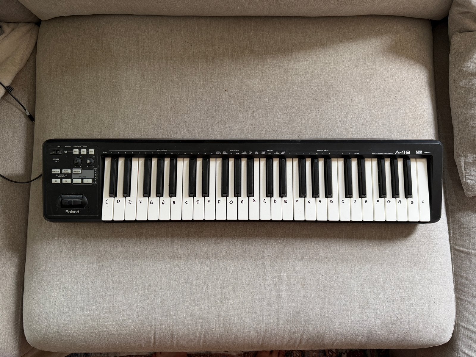 Roland A-49 Keyboard, 49 toetsen, Gebruikt, Roland, Ophalen of Verzenden