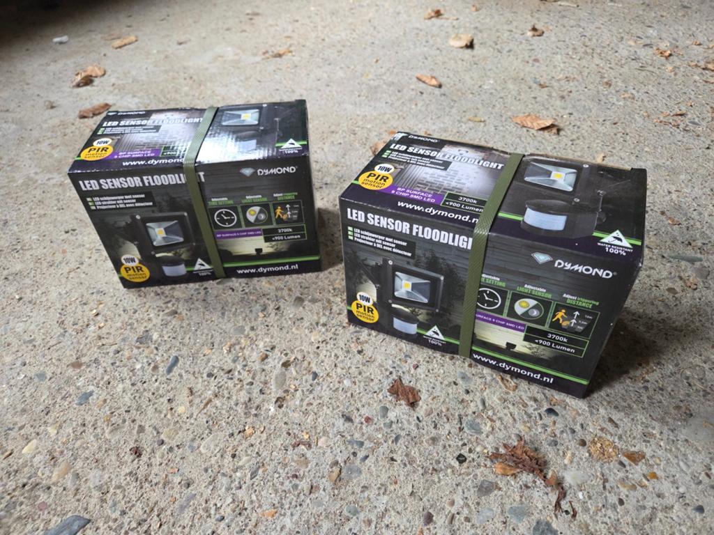 Dymond LED Sensor Floodlight 10W met sensor, Tuin en Terras, Buitenverlichting, Led, Minder dan 50 watt, Ophalen of Verzenden