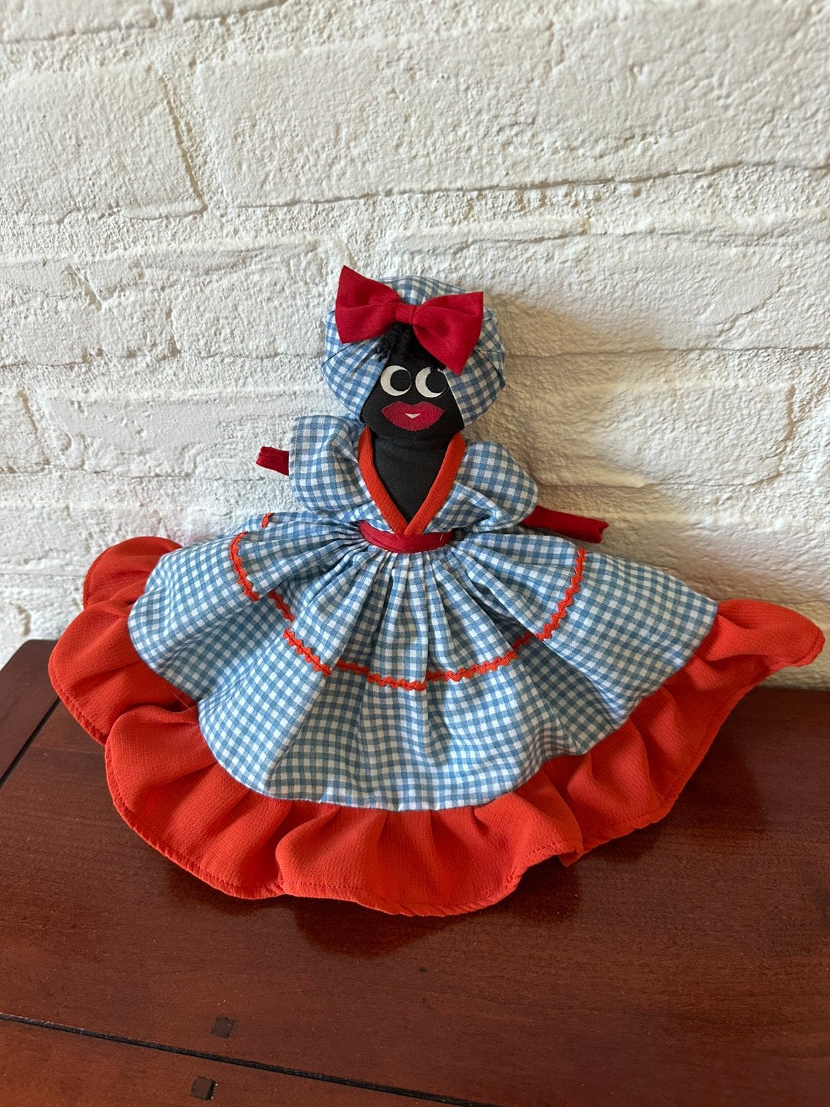Cubaanse pop, omkeerbaar Cubaanse dame in traditionele jurk., Ophalen of Verzenden, Nieuw, Pop
