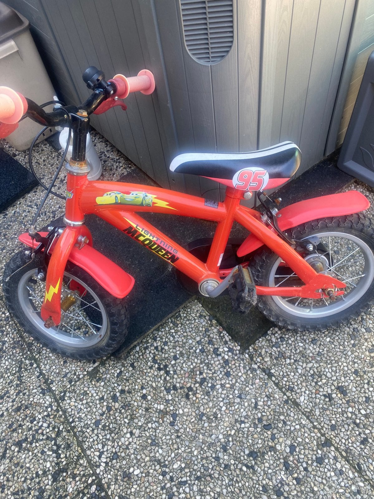 PRACHTIG CARS FIETSJE, Fietsen en Brommers, Fietsen | Kinderfietsjes, Ophalen of Verzenden, Zo goed als nieuw, Minder dan 16 inch