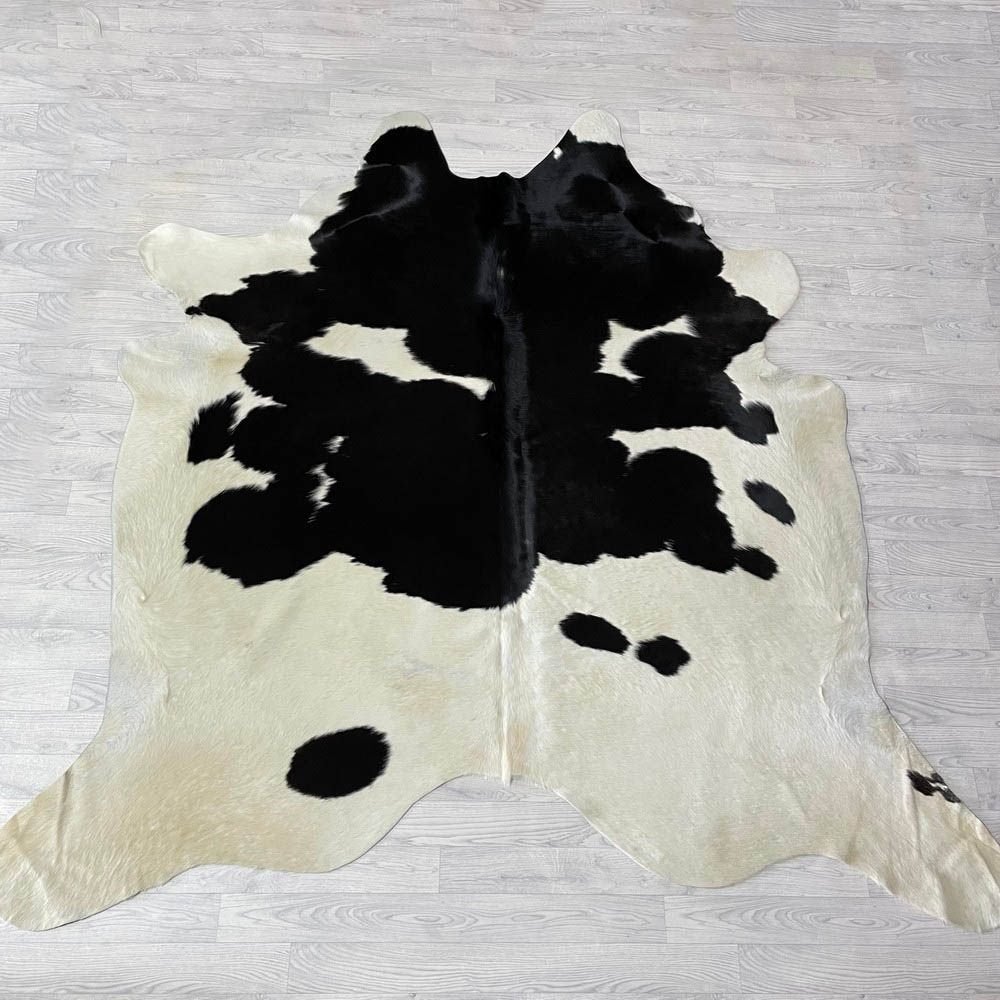 Koeienhuid zwart bruin creme 235x235cm | Lederstore, Landelijk, modern, Scandinavisch, industrieel, Zwart, 200 cm of meer, Overige vormen