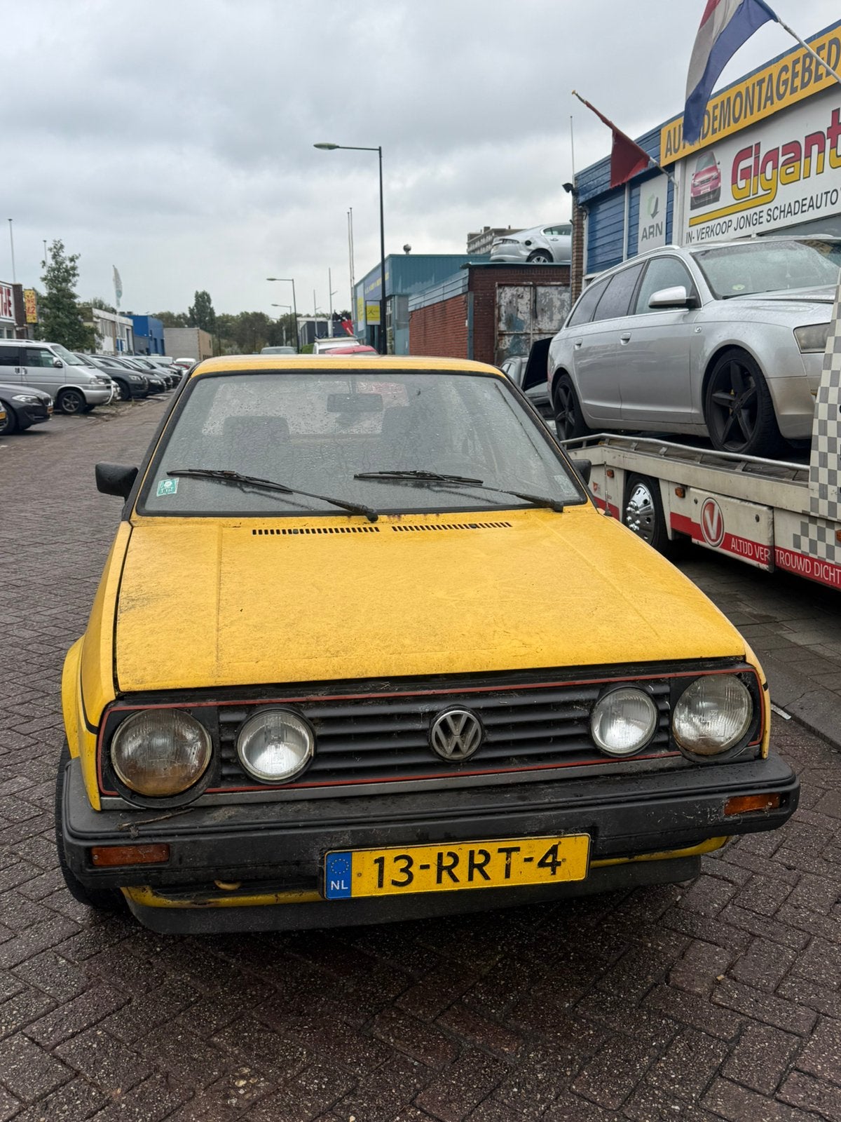 GOLF 2 1.6 DIESEL 1985 IN ONDERDELEN TE KOOP, Auto-onderdelen, Ophalen, Motorkap