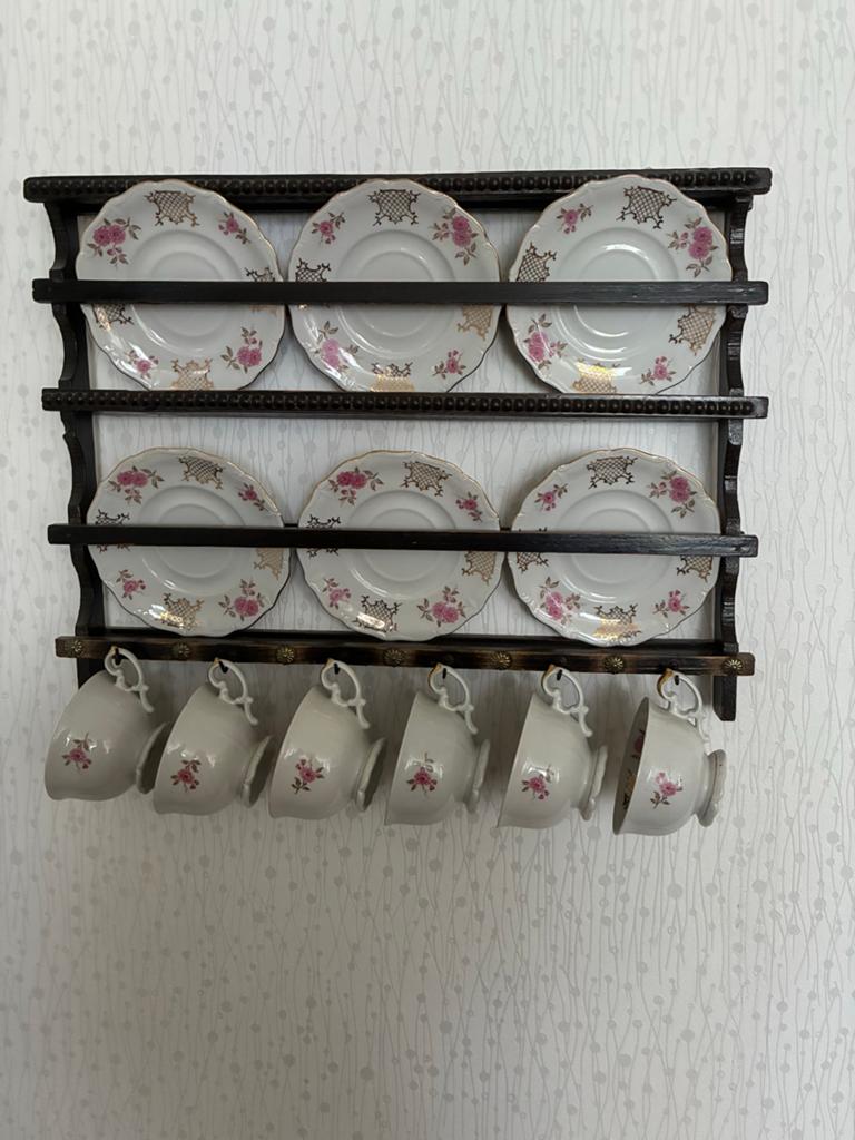 Vintage Bavaria theeservies met wandrek, Ophalen