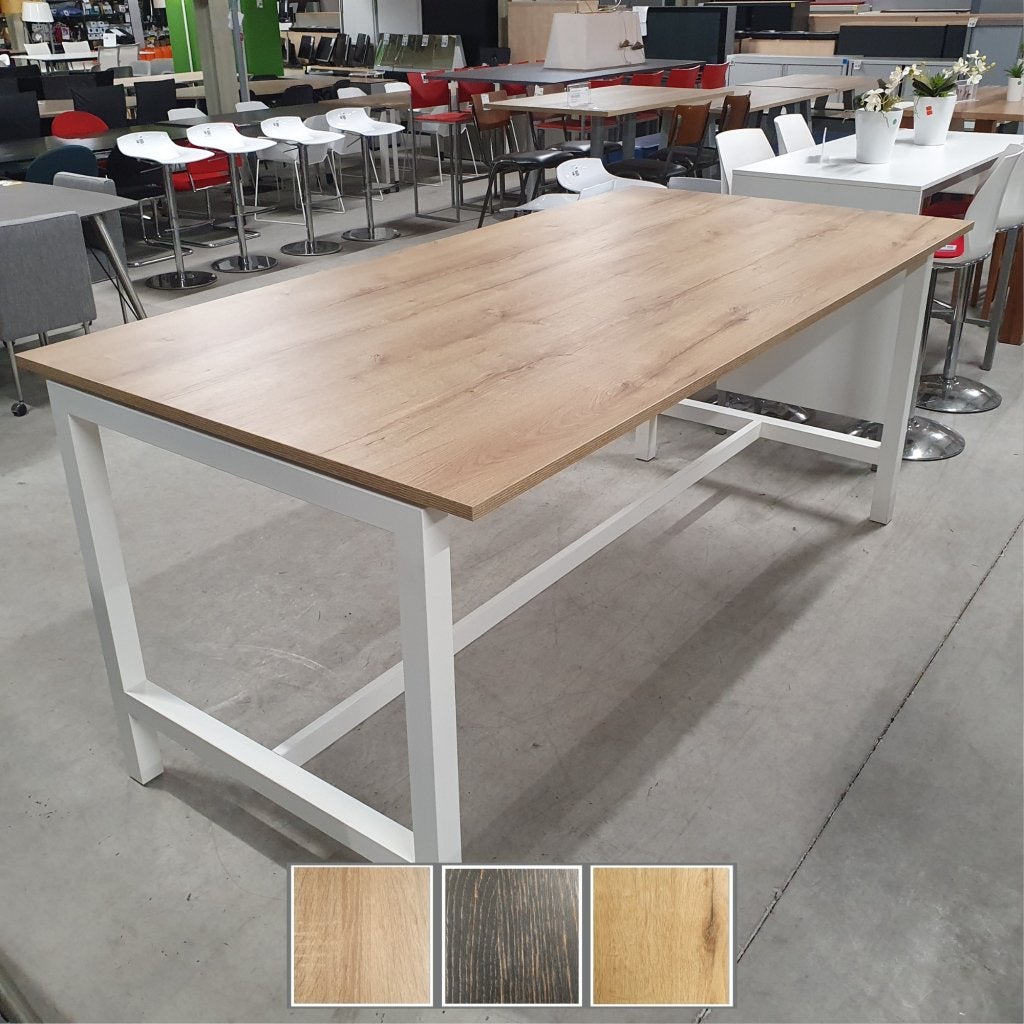 Hoge kantoortafel / eettafel met NIEUW blad - 104x240x120 c, Niet ingevuld, Gebruikt, Niet ingevuld, Niet ingevuld