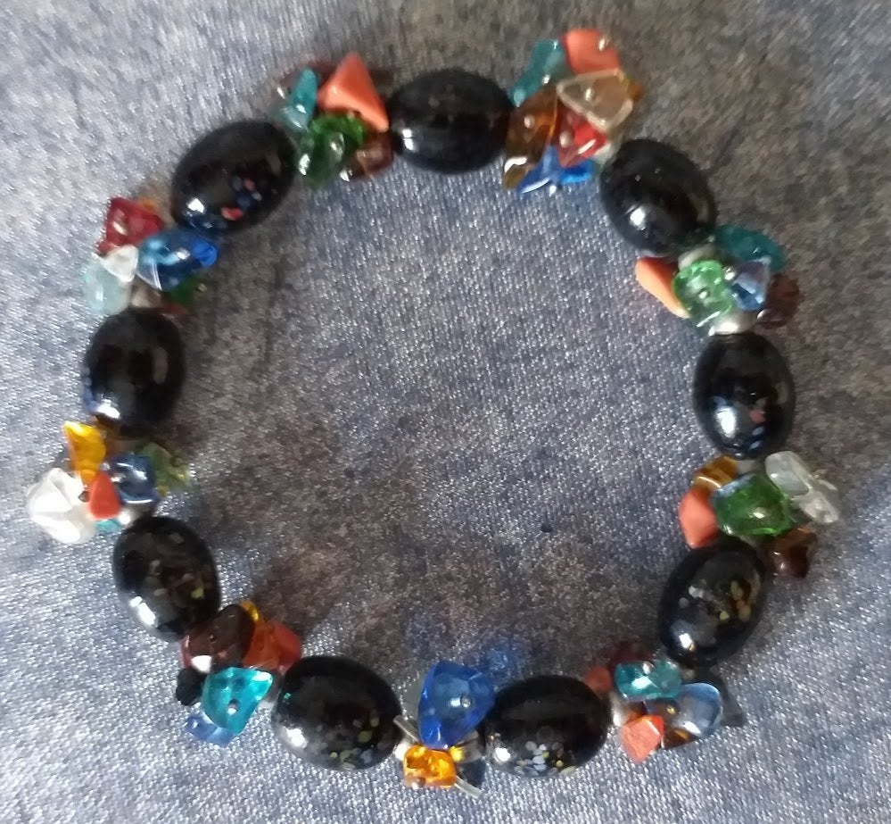 bont gekleurde armband [2858]  [SiSiAr], Sieraden, Tassen en Uiterlijk, Armbanden, Ophalen of Verzenden, Nieuw, Overige kleuren