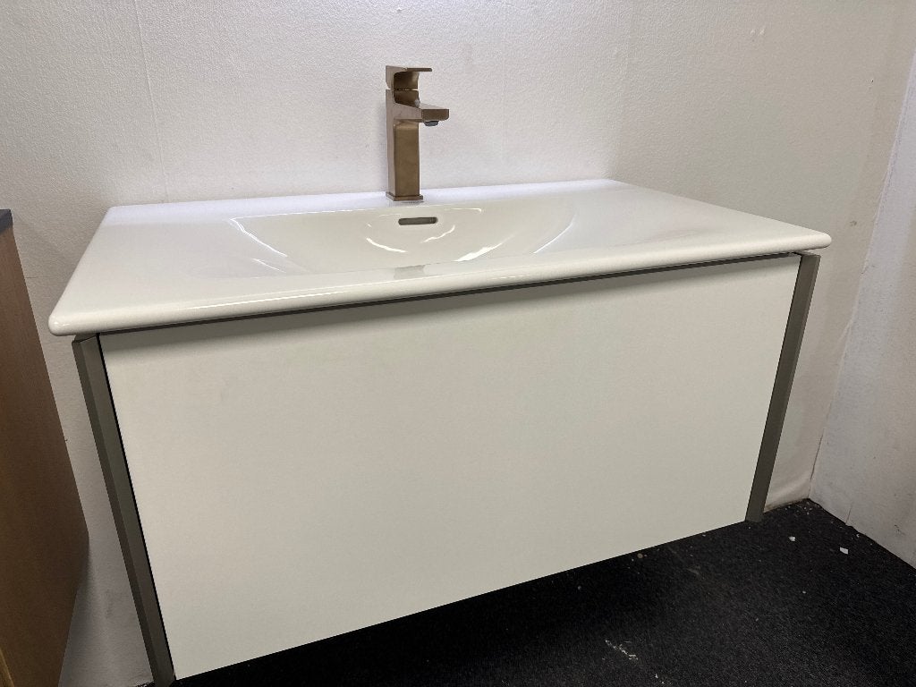 DuraVit badkamermeubel met één lade en wastafelkraan, Ophalen, Nieuw, 50 tot 100 cm, Minder dan 100 cm
