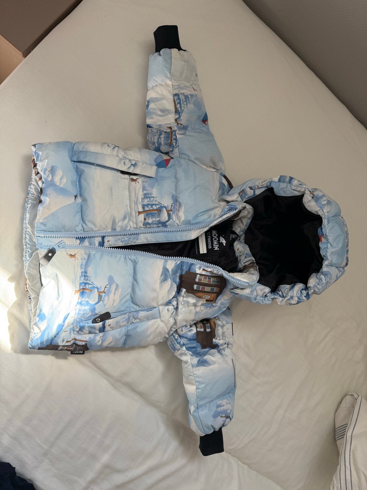 Reima winterjas 80 cm - Moomin editie, Ophalen of Verzenden, Zo goed als nieuw, Jongetje of Meisje, Jasje
