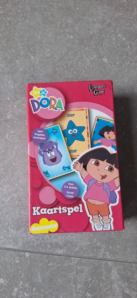 Dora Kaartspel - Leer Engelse Woordjes met Dora, Ophalen, Gebruikt, University Games