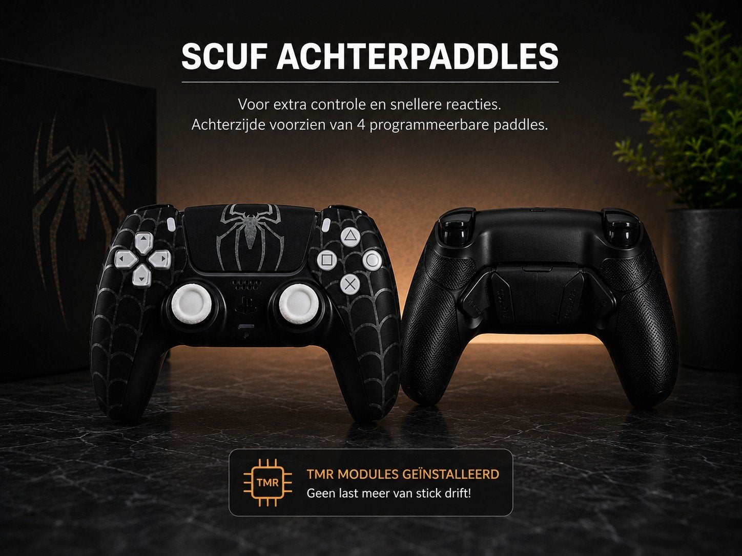 Scuff PS5 Controller, Spider Edition, TMR Modules, Spelcomputers en Games, Ophalen of Verzenden, Zo goed als nieuw, Controller