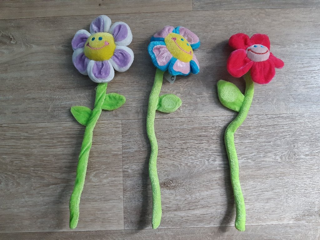 Buigbare bloemen knuffels, Ophalen, Gebruikt, Overige merken, Met geluid
