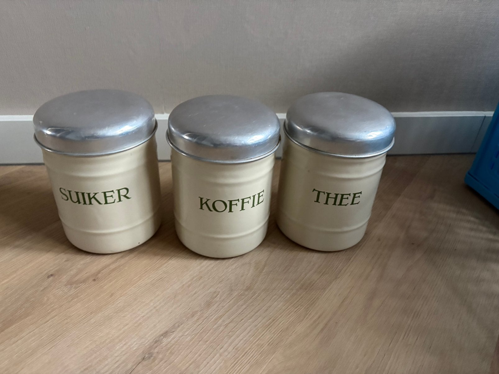 Voorraadpotten set (suiker, koffie, thee), Ophalen of Verzenden