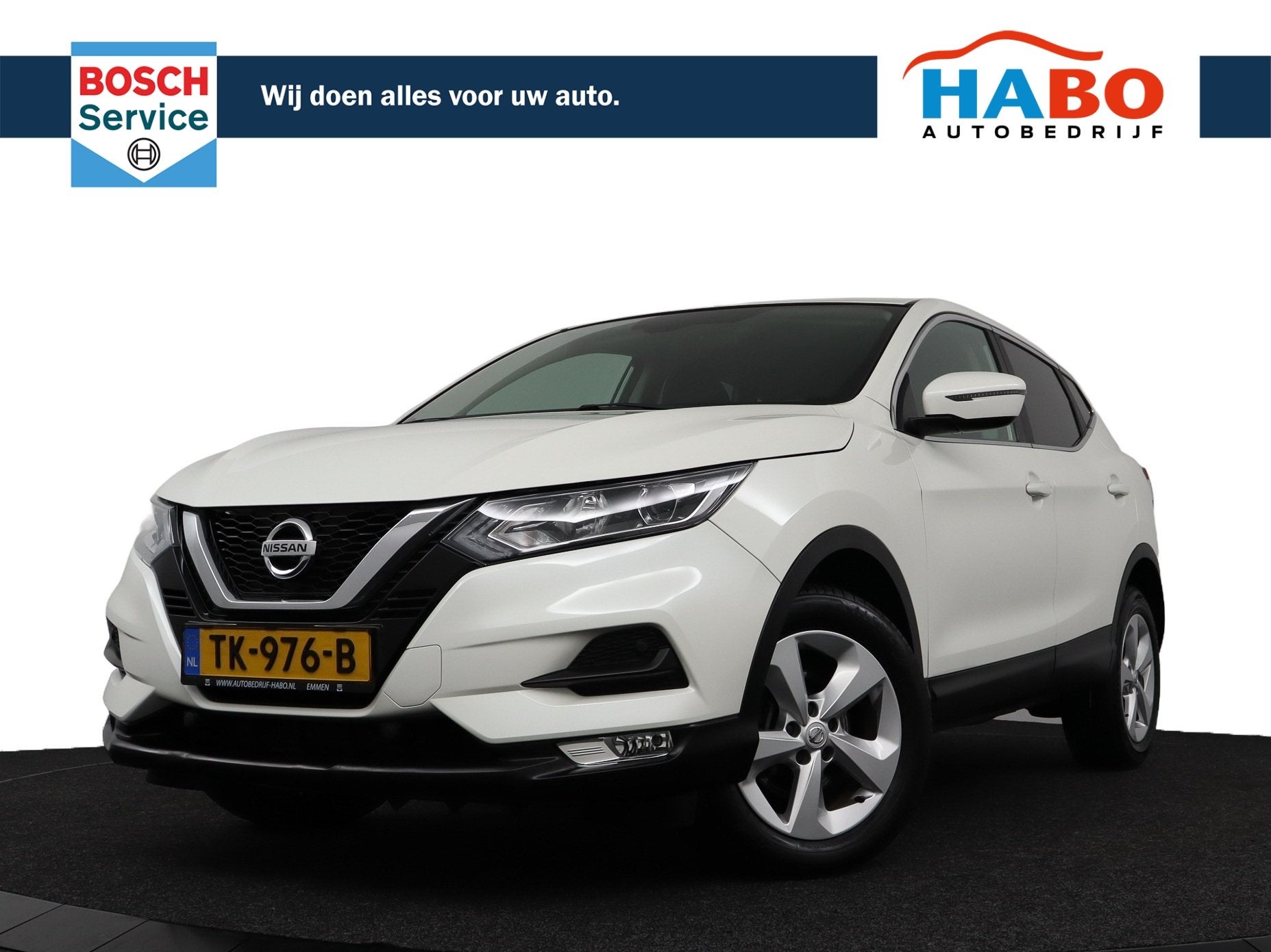 Nissan Qashqai 1.2 DIG-T ACENTA CVT AUTOMAAT ECC/CRUISE/NAV/, Auto's, Nissan, Automaat, Stof, Gebruikt, 116 pk