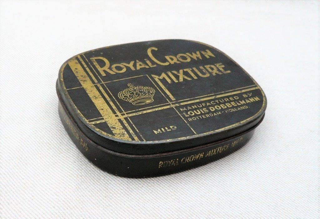 leeg Royal Crown mixture Dobbelmann Rotterdam tabac jaren 30, Ophalen of Verzenden, Gebruikt, Tabaksdoos of Verpakking