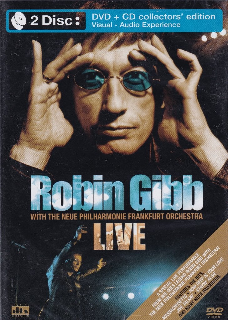 Te koop dvd+cd robin gibb live (the bee gees) (nieuw ), Met bonustracks, Alle leeftijden, Ophalen of Verzenden, Concert