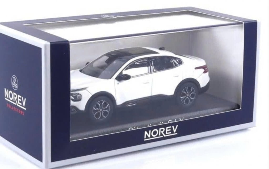 Citroen e-C4 X 2023 Pearl Wit schaal 1:43 NOREV ref. 155480, Verzenden, Nieuw, Auto, Norev