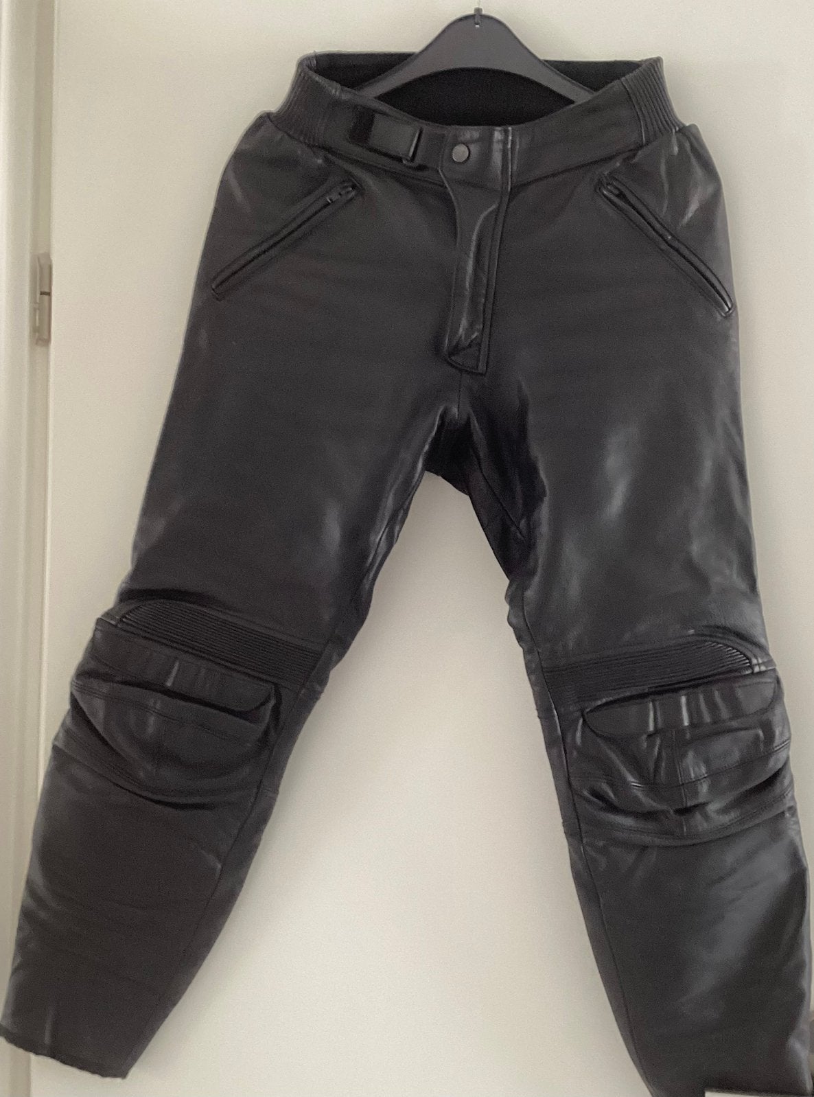 Leren Motorbroek - Maat 48 - Zwart, Motoren, Kleding | Motorkleding, Ophalen of Verzenden, Tweedehands, Dames, Broek | leer