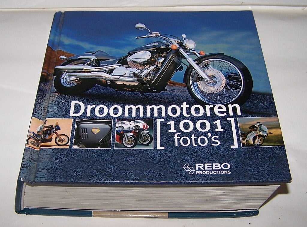 Droommotoren 1001 foto's. Uitgave REBO. Nieuwstaat., Ophalen of Verzenden, Zo goed als nieuw, REBO Productions, Overige vervoermiddelen