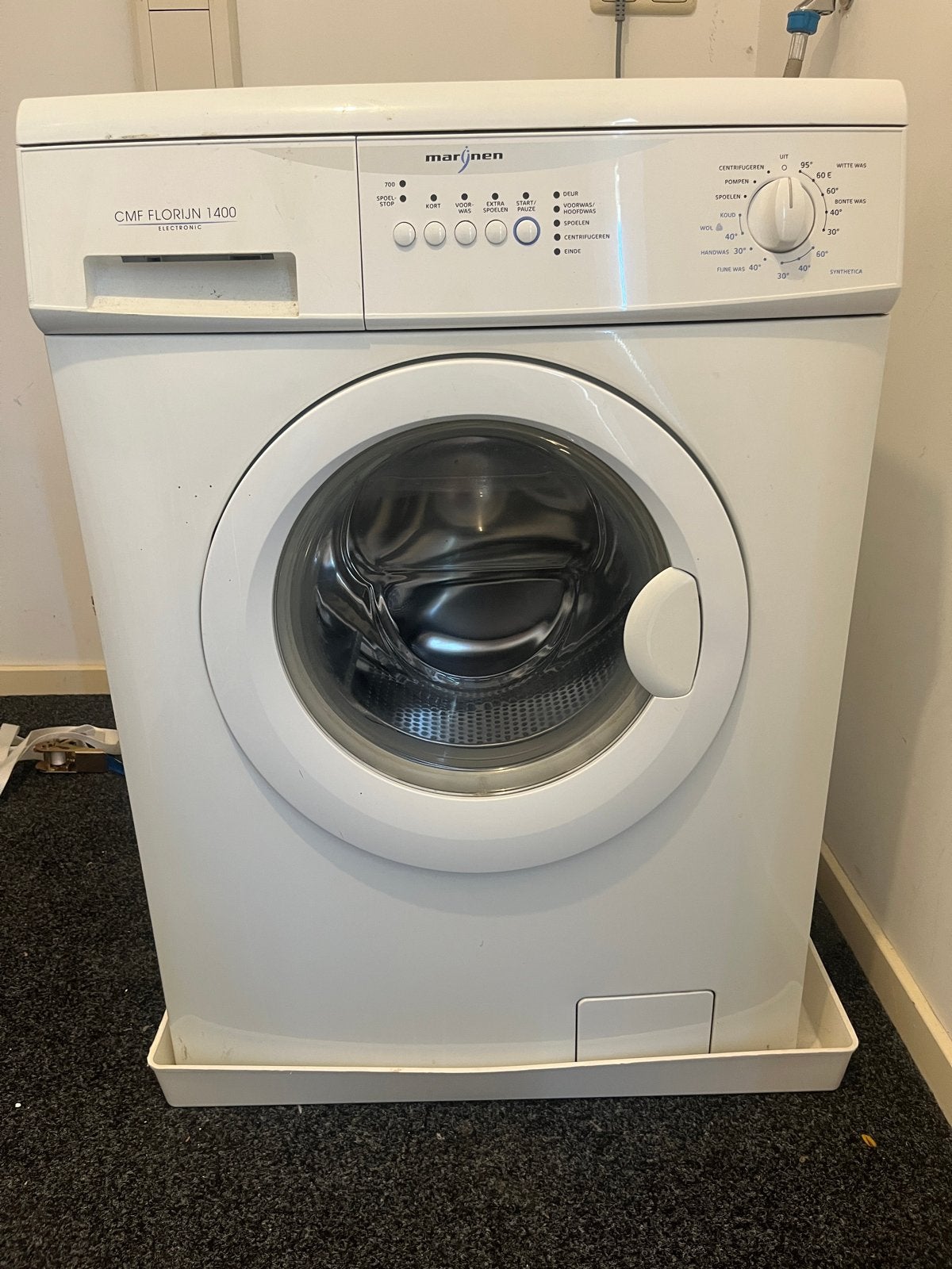 Marijnen CMF Florijn 1400 electronic wasmachine, Ophalen, Gebruikt, Voorlader, 85 tot 90 cm