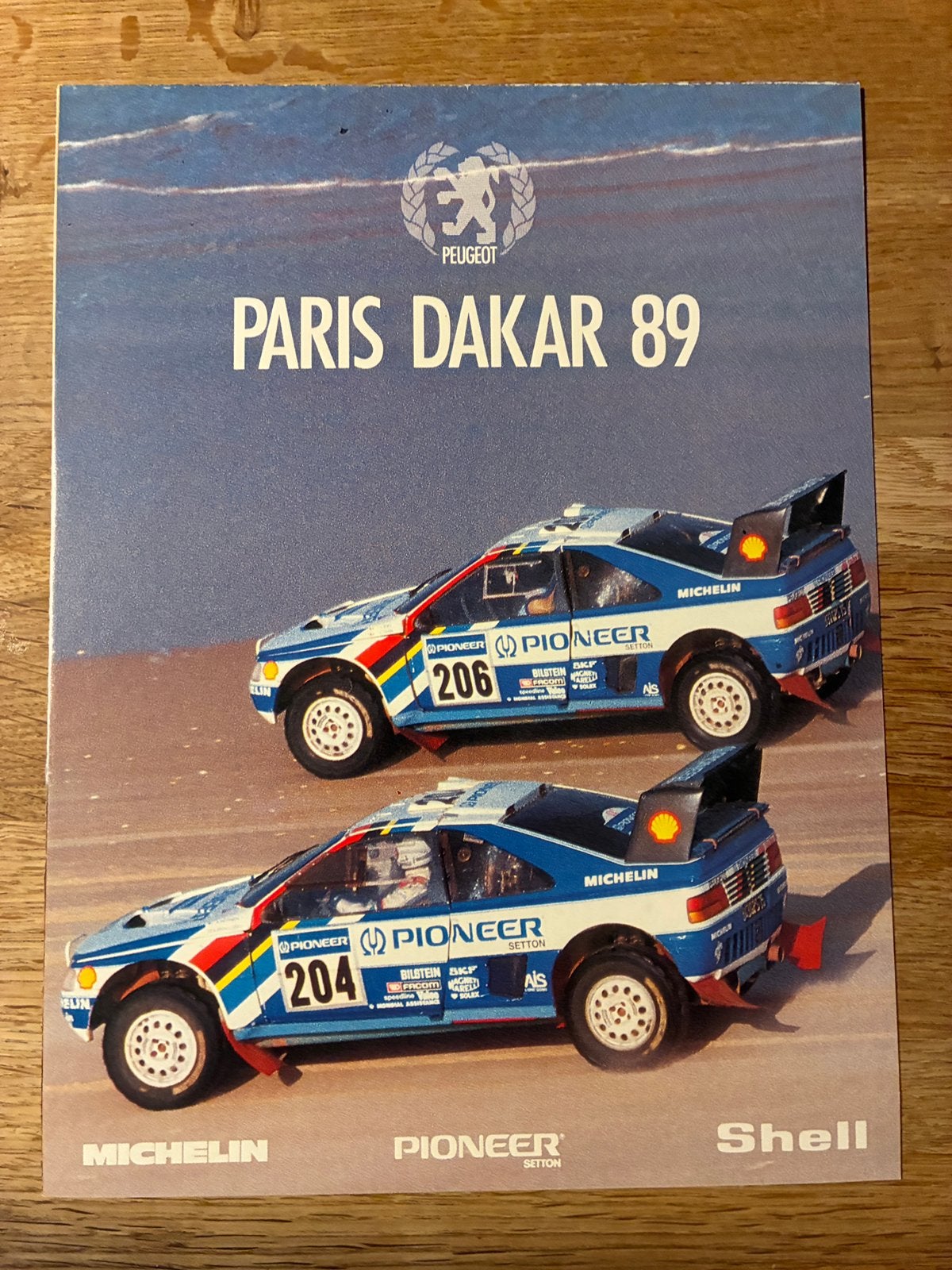 Peugeot Parijs Dakar brochure 1989, Verzenden, Zo goed als nieuw, Peugeot