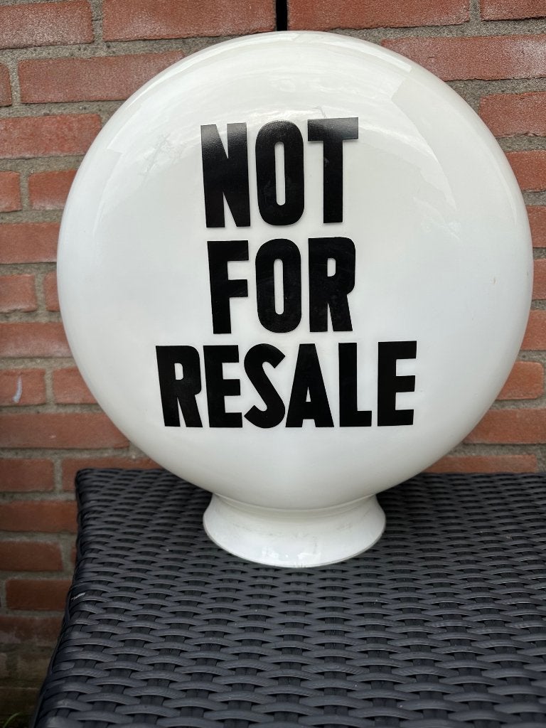 NOT FOR RESALE globe benzine pomp Ter ruil aangeboden Shell., Verzamelen, Ophalen of Verzenden, Gebruikt, Gebruiksvoorwerp