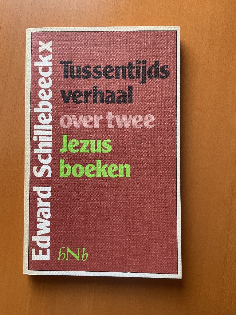 Tussentijds verhaal over twee Jezusboeken, Boeken, Christendom | Katholiek, Ophalen of Verzenden, Schillebeekx, Gelezen