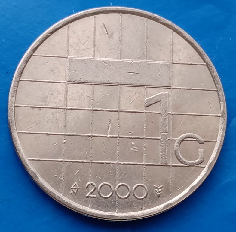 1 gulden 2000 - Beatrix, Postzegels en Munten, Munten | Nederland, Verzenden, Koningin Beatrix, 1 gulden, Losse munt