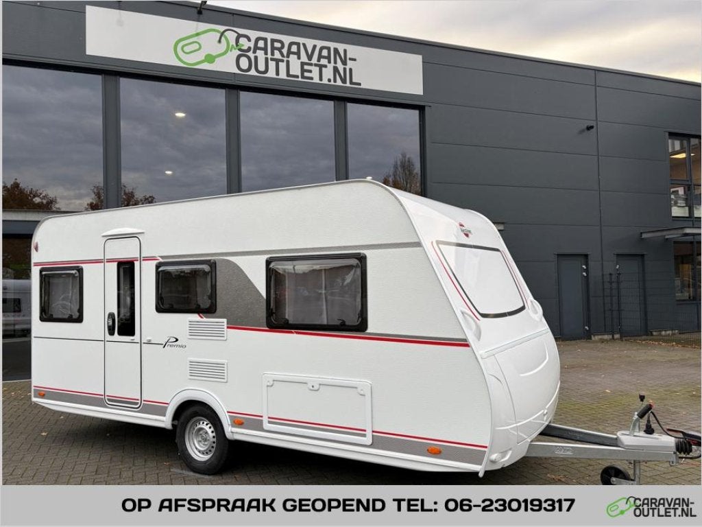 Bürstner Premio 460 TL | MEENEEMPRIJS!, Caravans en Kamperen, Serviceluik, Overige typen, Standaardzit, Bedrijf