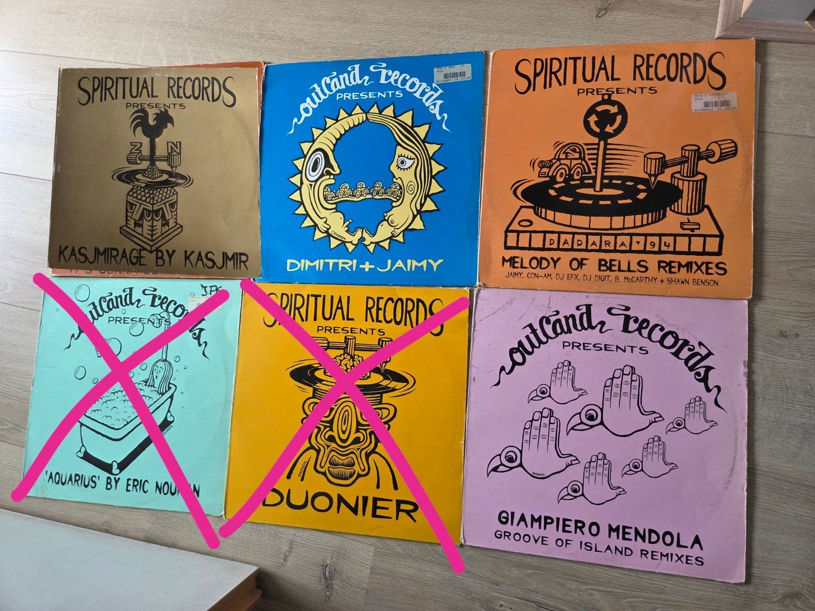 Outland & Spiritual Records 12" Maxi-Singles (Jaren '90), LP, Gebruikt, House, Ophalen of Verzenden