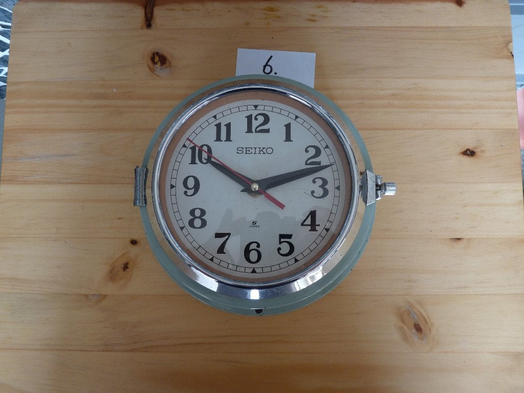 Maritieme Seiko Klok, Citizen, Kappa, Nautical Slave Clock, Ophalen, Gebruikt, Analoog, Wandklok