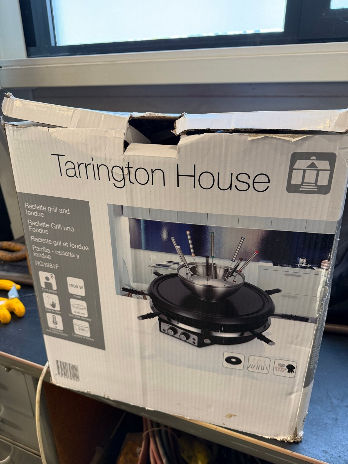Tarrington House Raclette grill en fondue 1900W, Ophalen, Nieuw, Elektrisch, Fondueset