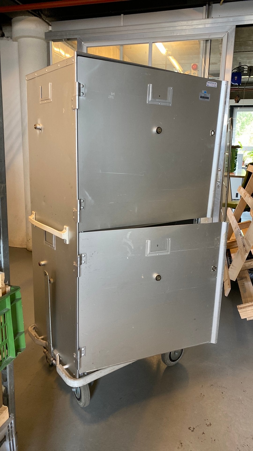 Zarges Transport Kast 1750x900x650 alu wielen, 100 liter of meer, Ophalen, Gebruikt, Transportkar