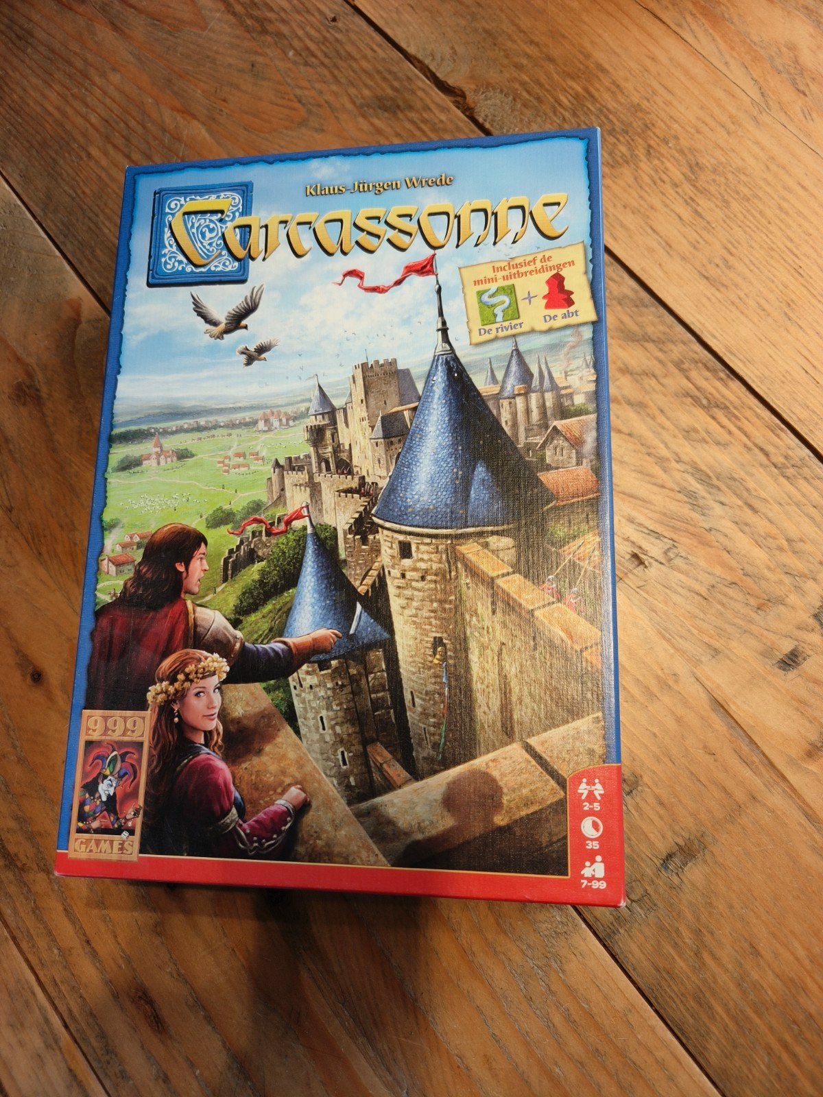 Carcassonne bordspel - Compleet met uitbreidingen, Vijf spelers of meer, Ophalen of Verzenden, Zo goed als nieuw, 999 Games