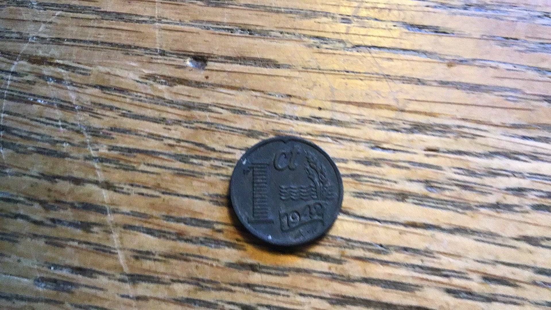 Cent munt 1942 ( WO 2!), Ophalen of Verzenden, Vóór koninkrijk, 1 cent, Losse munt