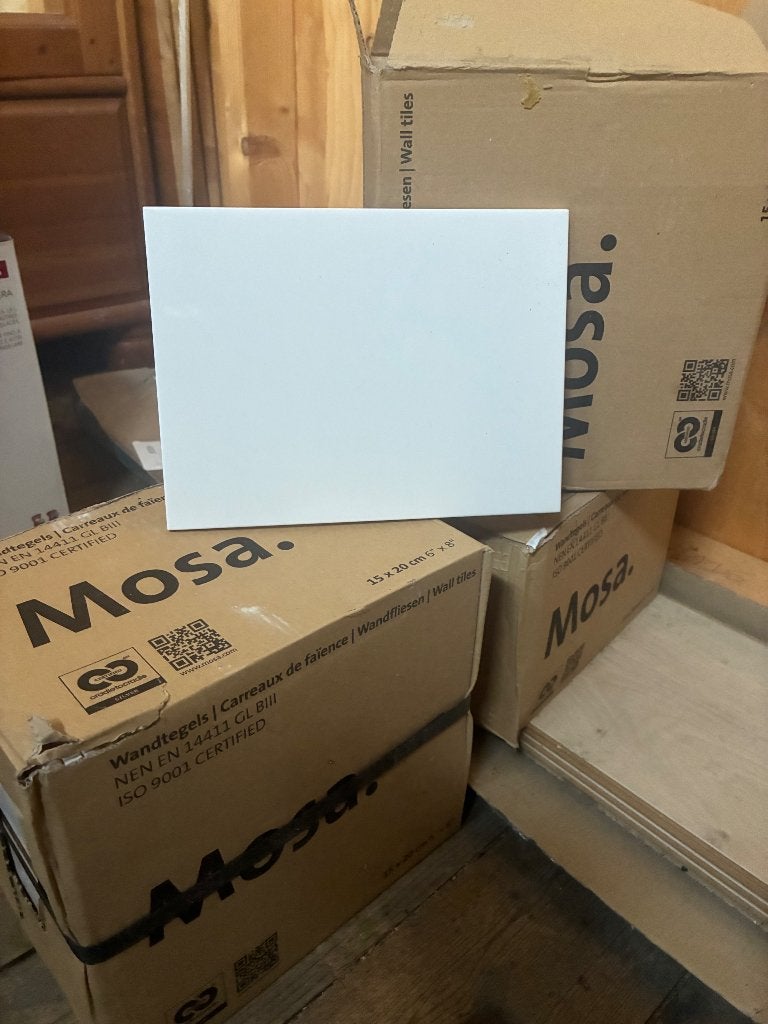 Wandtegels Mosa wit 9001 15x20, Doe-het-zelf en Verbouw, Tegels, Ophalen, Nieuw, Minder dan 20 cm, Minder dan 20 cm