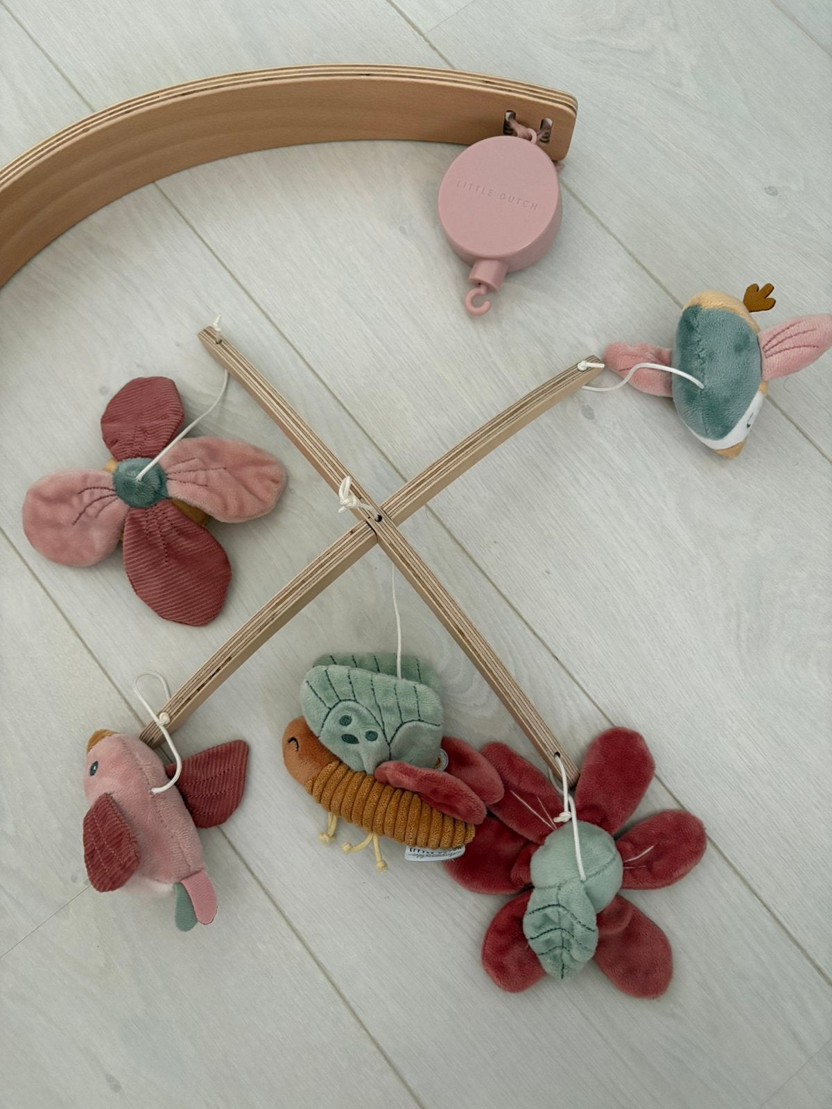 Muziekmobiel Little Dutch- Flower & Butterflies, Ophalen, Zo goed als nieuw
