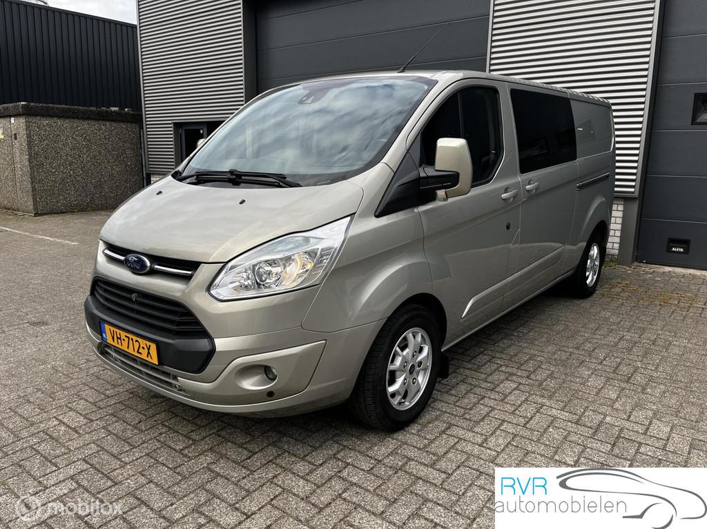 Ford Transit Custom 330 2.2 TDCI L2H1 Limited DC, Voorwielaandrijving, Euro 5, Stof, Gebruikt
