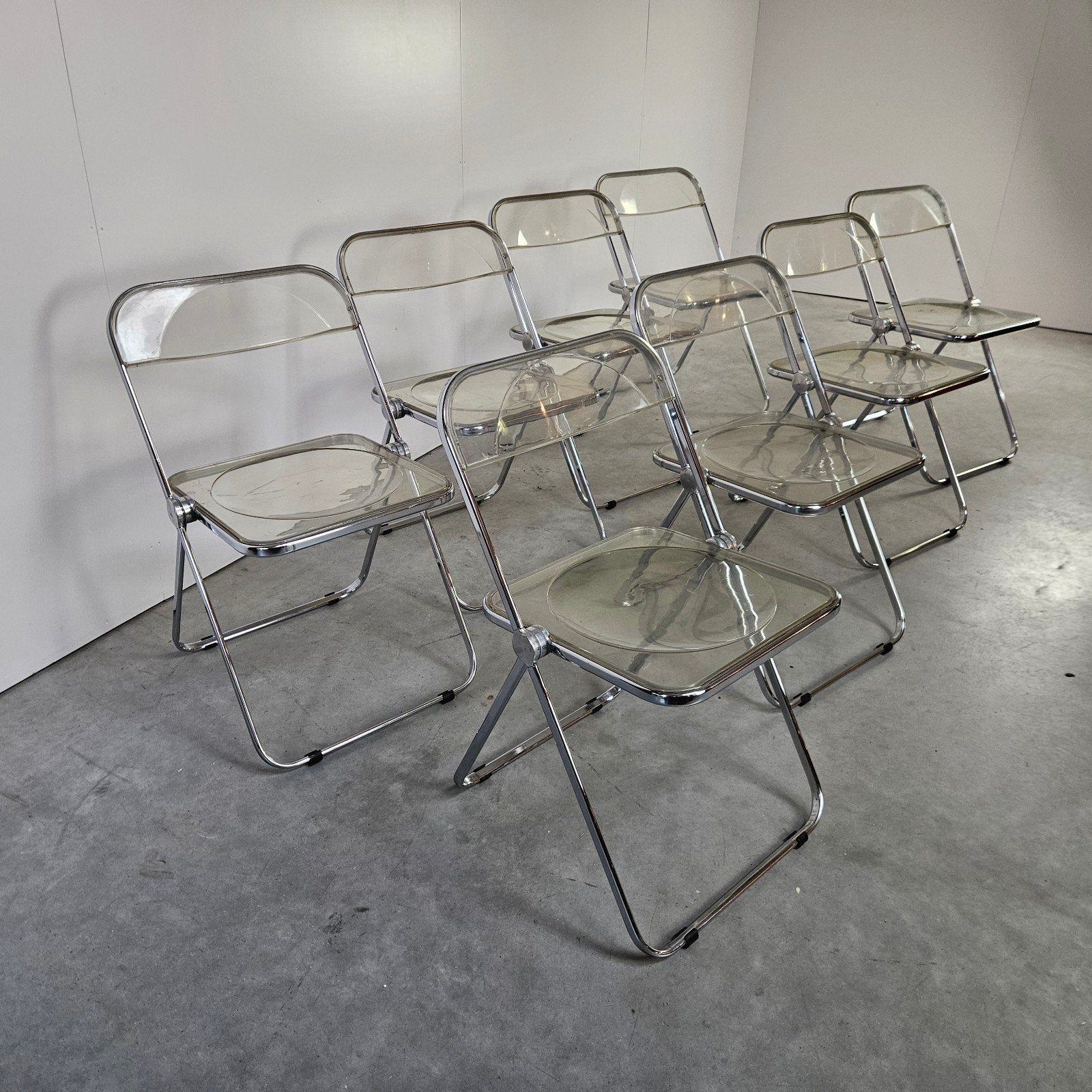 Vintage Italiaanse klapstoelen PLIA Castelli, Huis en Inrichting, Stoelen, Gebruikt, Overige kleuren, Vintage, Ophalen of Verzenden