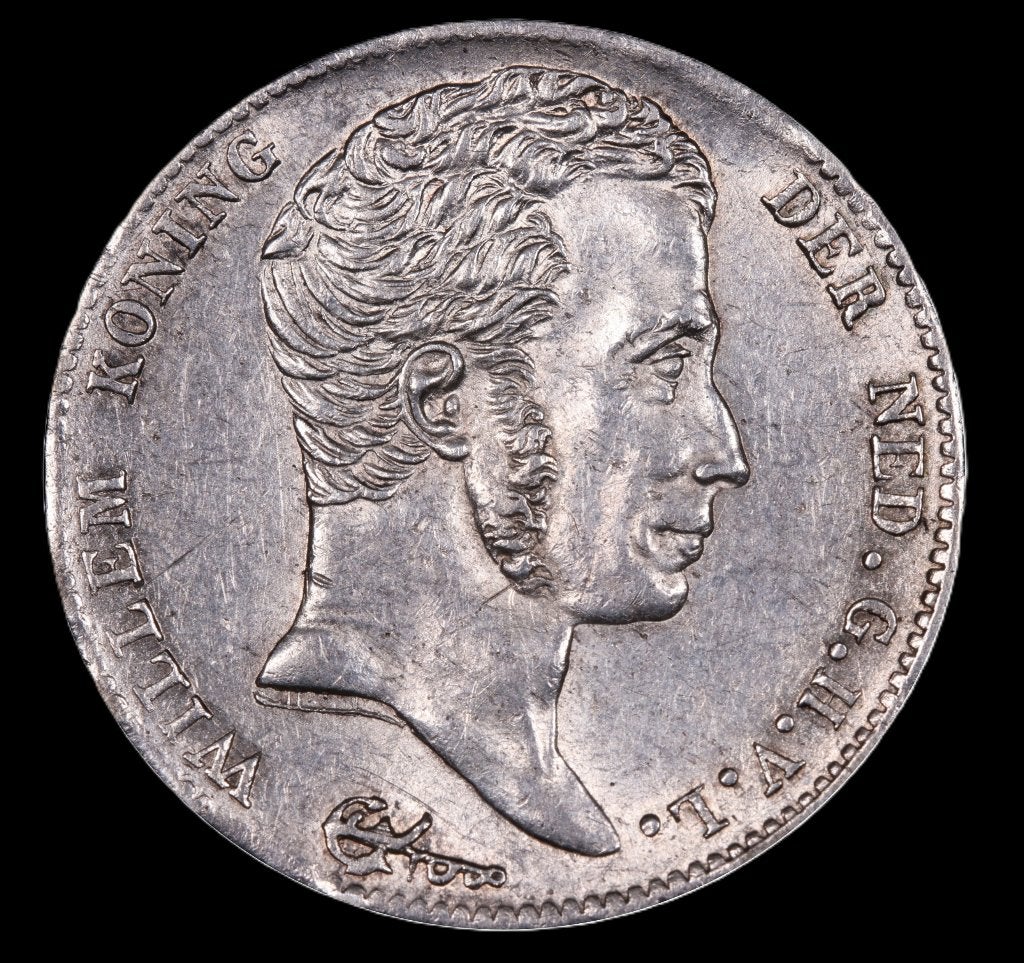 Halve gulden 1822. Pr., Postzegels en Munten, Munten | Nederland, ½ gulden, Zilver, Ophalen of Verzenden, Koning Willem I