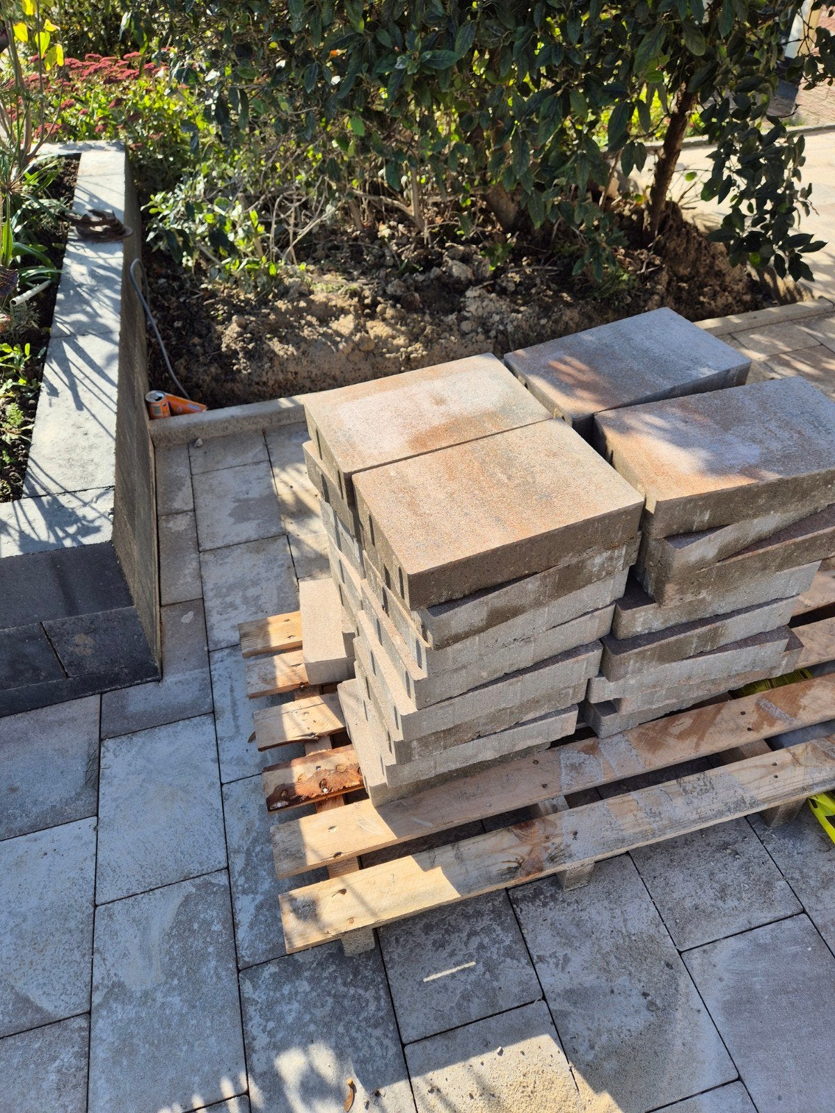 stenen 20 bij 30 cm, Tuin en Terras, Ophalen, Nieuw, Minder dan 5 m², Beton