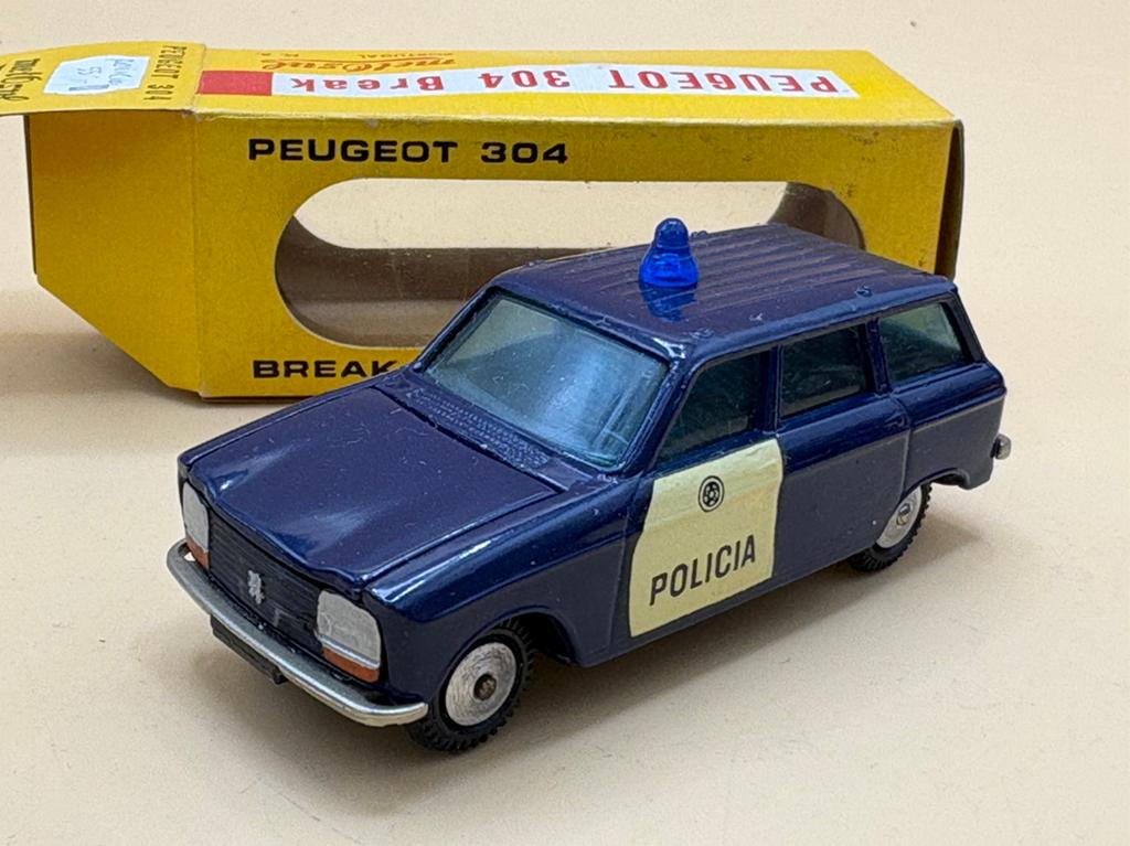 Peugeot 304 Break Policia 1:43 Metosul Portugal, Hobby en Vrije tijd, Modelauto's | 1:43, Ophalen of Verzenden, Gebruikt, Auto