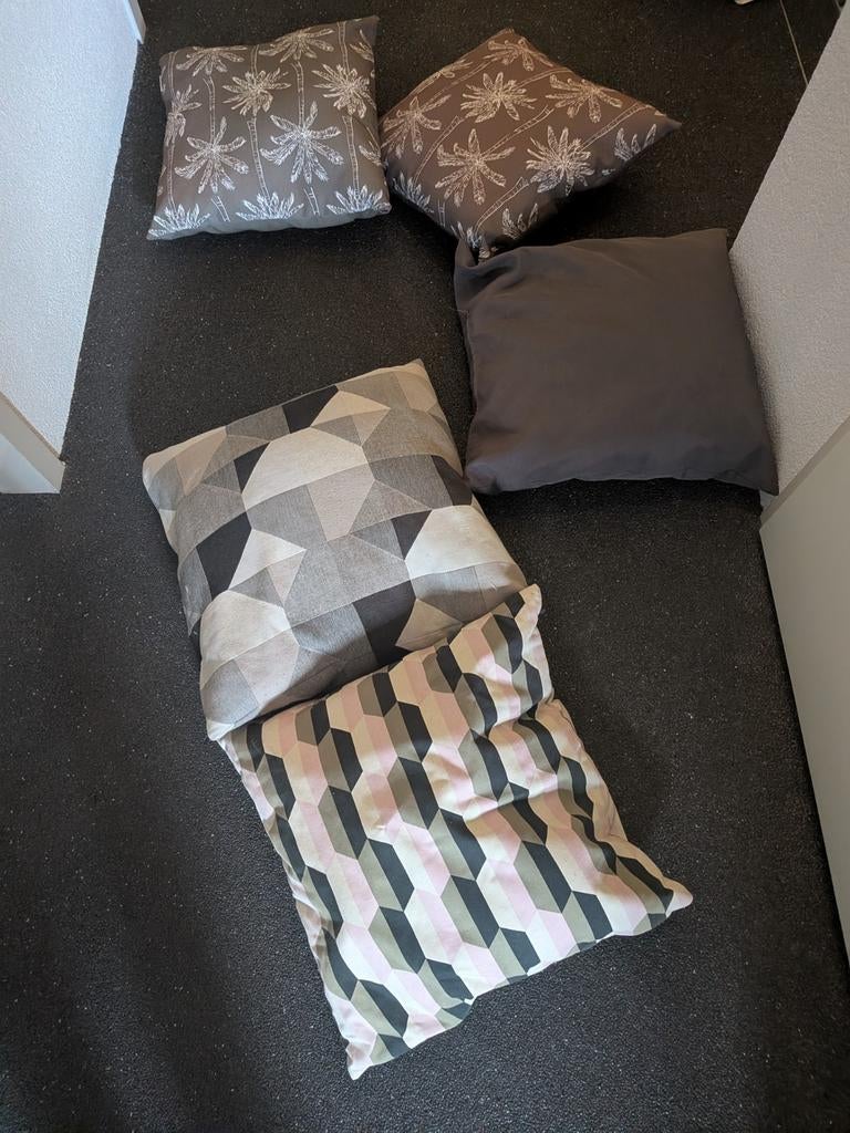 Kussens aantal 5, Ophalen of Verzenden, Gebruikt, Vierkant