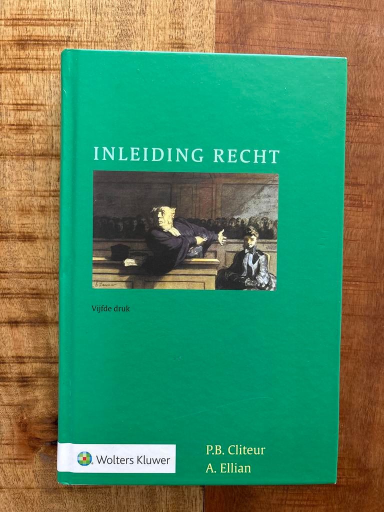 Inleiding Recht - Studieboek Rechten (Vijfde druk), Boeken, Ophalen of Verzenden, Alpha, Zo goed als nieuw, WO