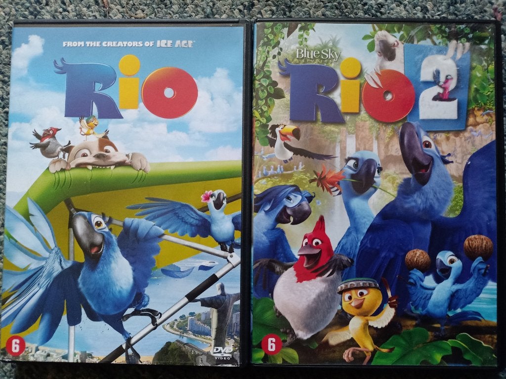 Rio 1 & 2 DVD set - Animatie voor het hele gezin - ♫Samba♫, Animatie, Amerikaans, Nederlands, Ophalen of Verzenden
